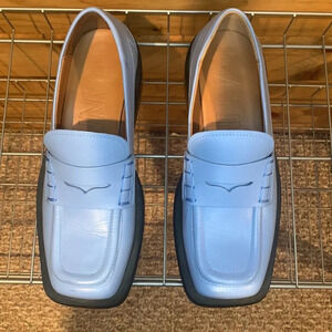 GANNI square toe Oxford loafers